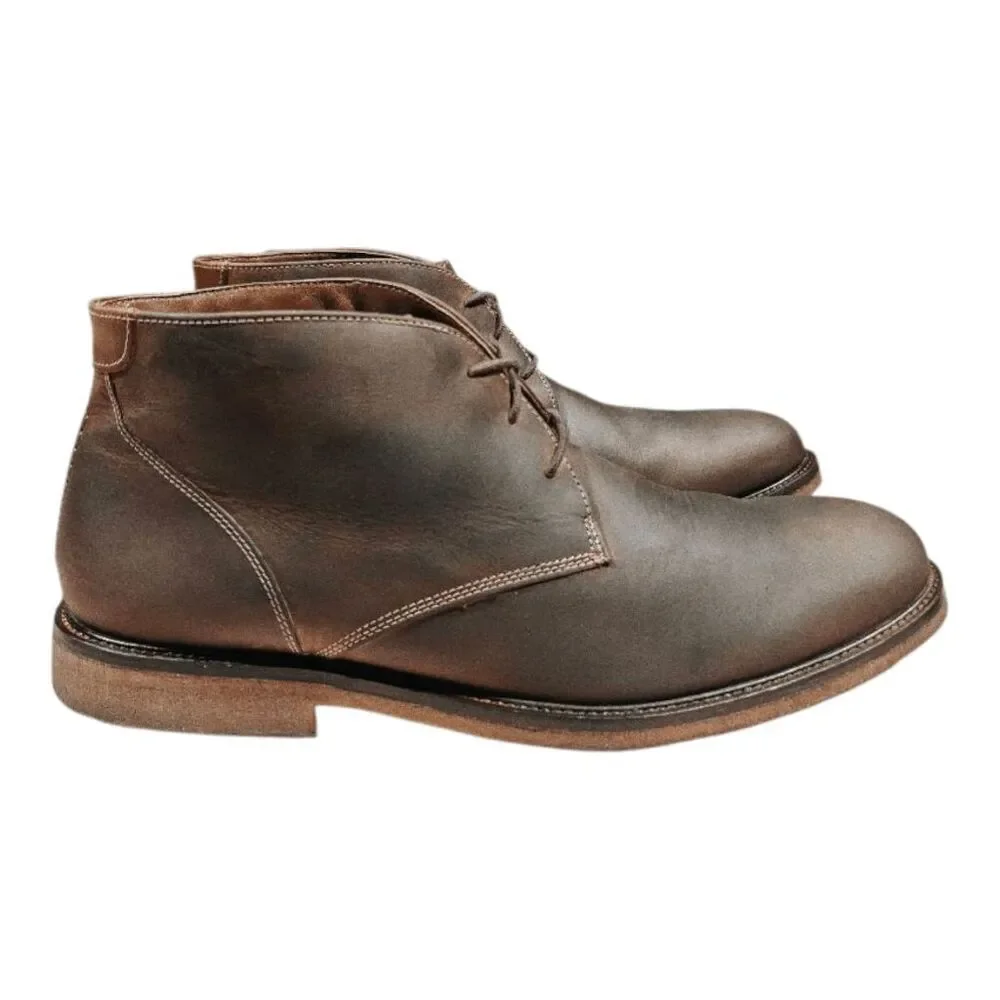 JOHNSTON & MURPHY Copeland Brown Leather Chukka Boot Size 13M